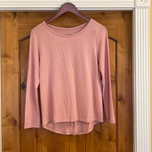 Zyia - Pink Lounge Boyfriend Split Long Sleeve Sz M